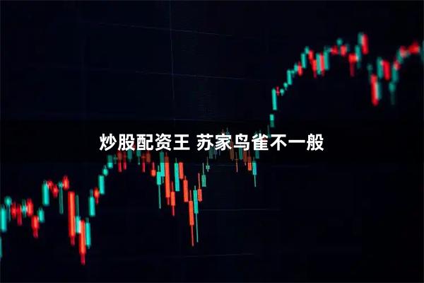 炒股配资王 苏家鸟雀不一般