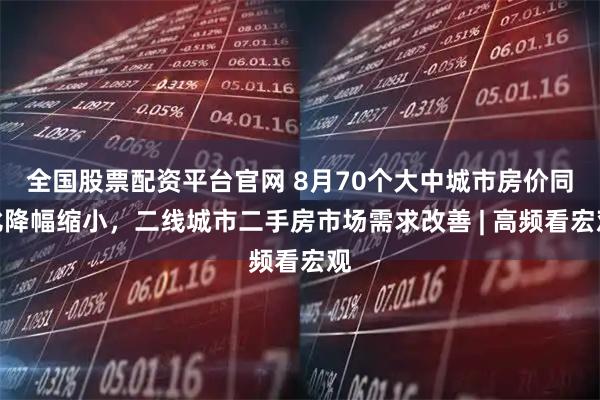 全国股票配资平台官网 8月70个大中城市房价同比降幅缩小，二线城市二手房市场需求改善 | 高频看宏观